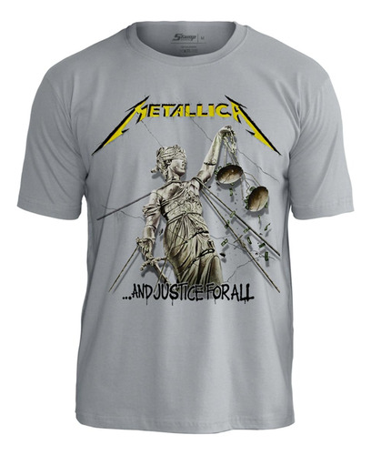 Camisa Camiseta And Justice For All Metallica Stamp Oficial