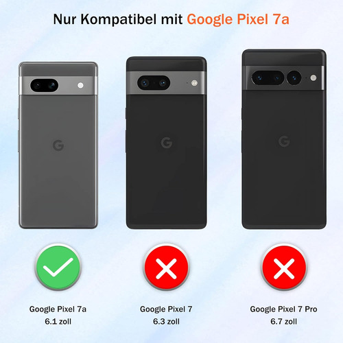Funda Uso Rudo Cámara Para Google Pixel 7a Carcasa+mica Rosa Google Pixel 7a