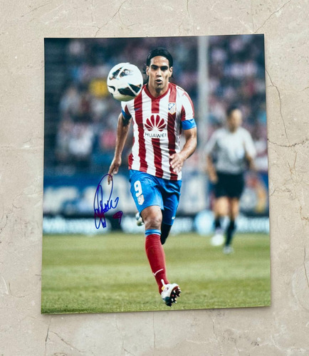 Foto Firmada Radamel Falcao Colombia Mónaco Atlético Madrid