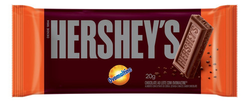 Chocolate ao Leite com Ovomaltine Hershey's  pacote 20 g