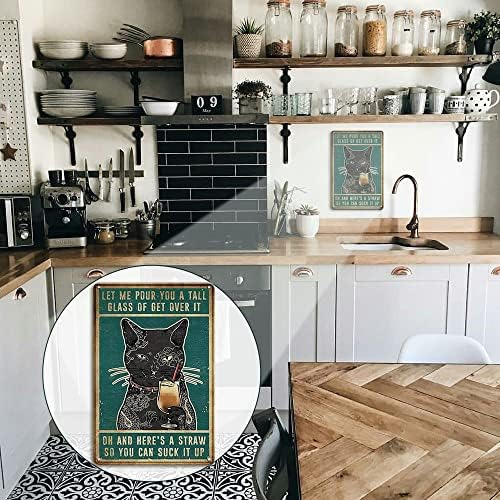 Carteles Con Forma De Gato Negro, Vintage Y Divertidos, Con