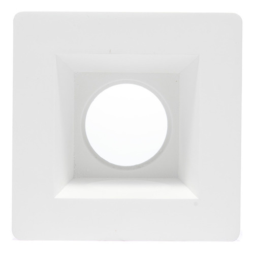 Marco Empotrable Y6r6 De Yeso Para Foco Led, 8w, Base Mr16 Estructura Blanco