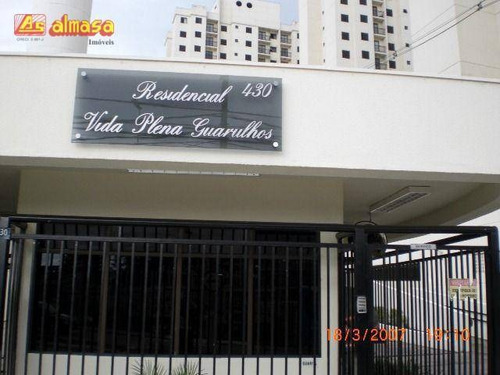 Apartamento Com 2 Dormitórios Para Alugar, 59 M² Por R$ 1.200,00/mês - Jardim Maia - Guarulhos/sp - Ap0588