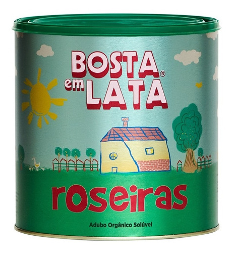 Fertilizante Orgânico Bosta Em Lata Roseiras - 1,8 Kg