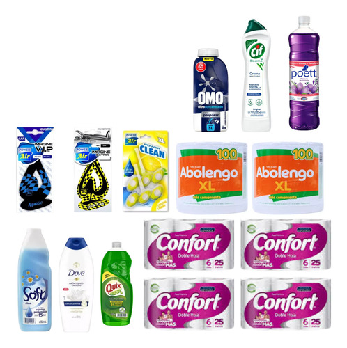 Pack Oferta 15 Productos Detergente Omo Cif Soft