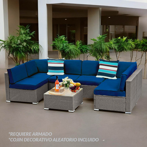 Juego De Sala Para Jardín Para Seis Personas