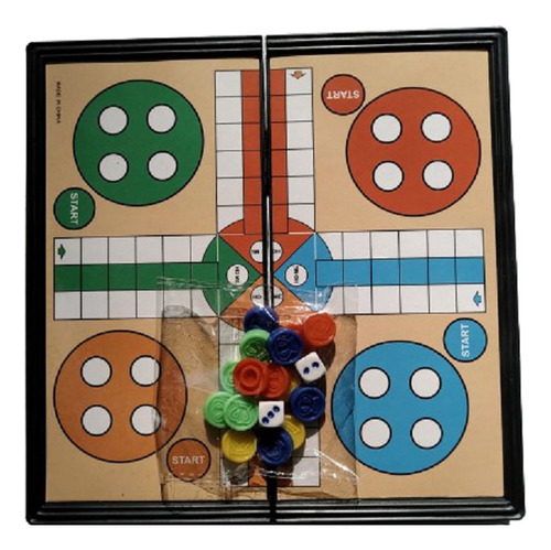 Juego De Ludo Tablero Plegable 20 Cm X 20 Cm