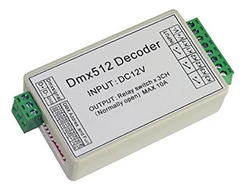 3 Canales 5a Dmx512 Decodificador Controlador Relé Interrupt