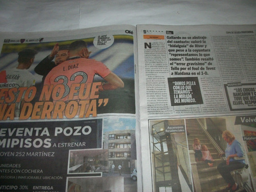 Liga 2021 Boca Vs. River Ole Y Poster De Tevez (Usado)