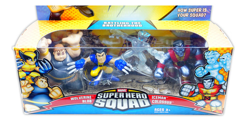 Marvel Super Hero Squad Wolverine Blob Iceman & Colossus