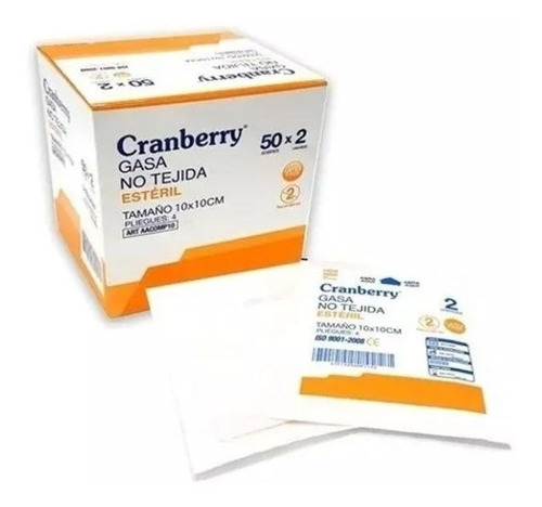 Gasa Esteril 10x10- Pack De 2 Cajas De 50 Unidades