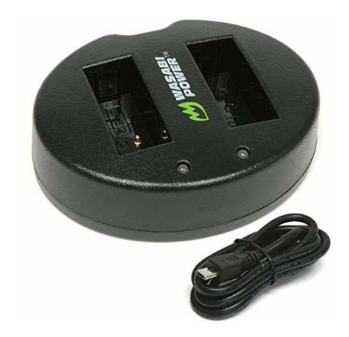 Cargador De Batería Wasabi Potencia Lp-e12 Dual Usb Para Can