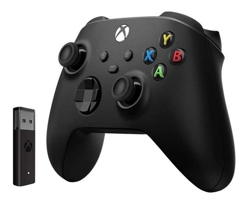 Joystick inalámbrico Microsoft Xbox Xbox Series X|S Controller + Wireless adapter for Windows 10 carbon black