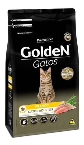 Ração Golden Para Gatos Adultos Sabor Frango - 10kg