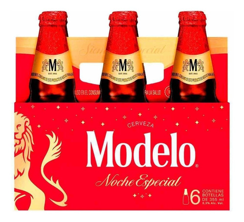 Cerveza Modelo Noche Especial Red Lager 355 mL 6 unidades | MercadoLibre