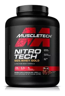 Nitro Tech 100% Whey Gold 5lb Sabor Double Chocolate