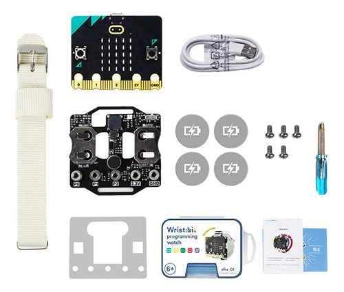 Kit De Reloj Portátil Compatible Con Micro:bit V2 Programmin