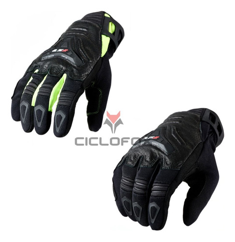 Guantes Moto Cortos Ls2 All Terrain Negro Ciclofox