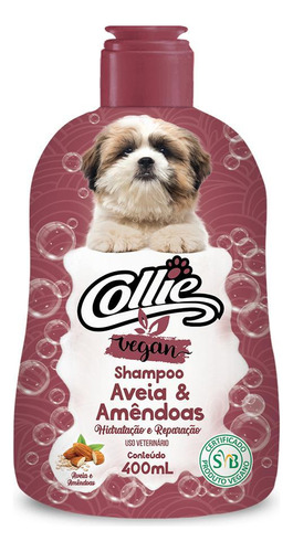 Shampoo Aveia E Amendoas Collie Vegan 400ml