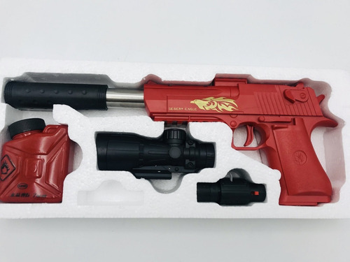 Pistola De Hidrogel Free Fire Con Laser Manual Juguete