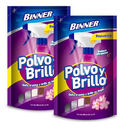 Limpiador Polvo Y Brillo Doy Pack 300ml X2 Flor De Primavera