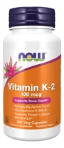 Comprar Suplemento en cápsula NOW Suplementos Vitamina K-2 de 100 un