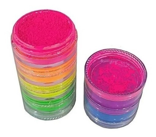 06 Und - Make Sombra Pigmentada Fluorescente Neon - 6 Cores