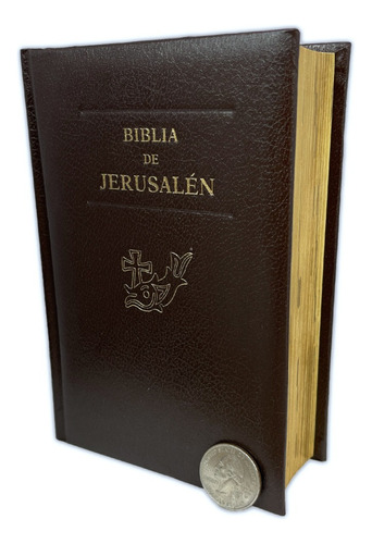 Biblia Jerusalen Chica De Lujo Con Canto Dorado Y Funda Dura