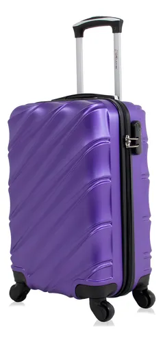 Mala Pequena De Bordo Roxa Havana 4 Rodas Swiss Move Cor Roxo