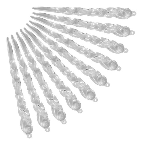 Imagen 1 de 6 de 10 Piezas De Cristal Claro Navidad Carámbanos Adornos De