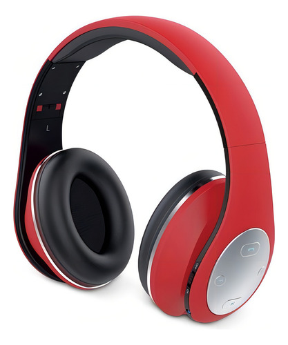 Auriculares Genius Hs 935bt Bluetooth 4.0 Micrófono Color Rojo