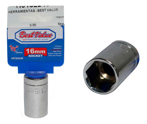 Socket 16mm En 1/2 Best Value Repuestos Renusa H0182248