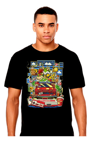 Nintendo - Bowser Mario Kart Auto Rojo - Polera