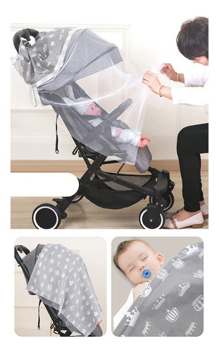 Delantal De Lactancia Para Bebés, Suave Y Corona Gris