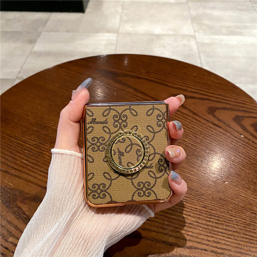 Funda Con Soporte De Anillo De Cuero Pu Galvanizado For Sam