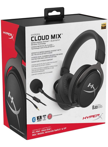 Auricular Hyperx  Cloud Mix Gamer Tranza