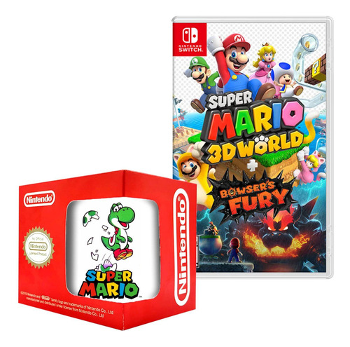 Super Mario 3d World Bowsers Fury Nintendo Switch Y Taza 4