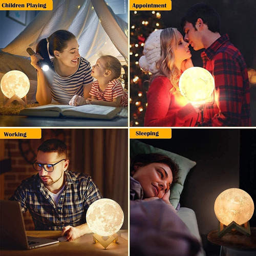 Lámpara De Luna 128 Colores Regalos Para Niños Y Adolescente Color De La Estructura Color De La Pantalla