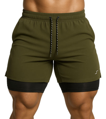 Paquete De 5 Shorts Stretch Para Hombre Comodo Entrenar Gym