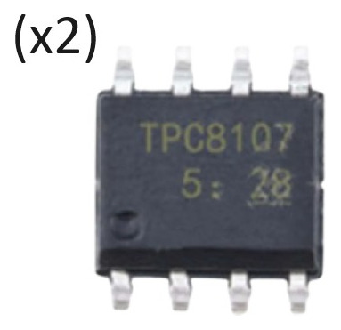 Transistor Mosfet Smd Tpc8107 Canal P Sop-8 (pack 2 )