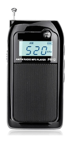 2pcs Pr12 Am Fm Mini Portátil De Radio Portátil De Bolsillo