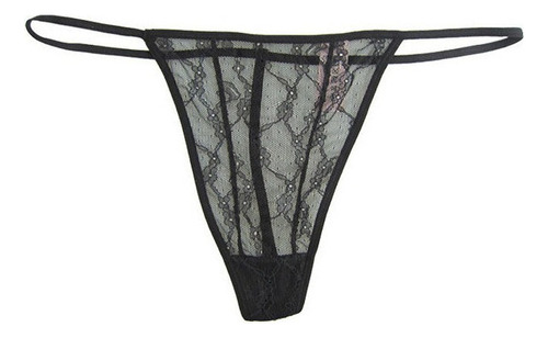 3 Unids/pack Tanga Sexy Transparente Ahueca Hacia Fuera Plus