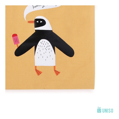 Imagem 3 de 3 de Bolsa Tote Estampada Pinguim