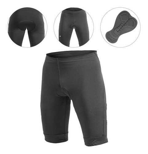 Bermuda Bike Masculina Com Forro Ciclismo Preta Mtb Speed