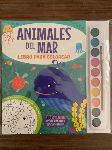 Libro Para Colorear Con Acuarelas