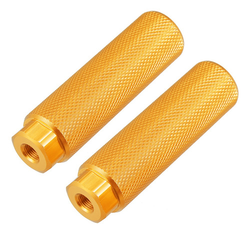 Par Posapies Trasero Por Bici Bmx Mtb Eje Diá 9.5mm Amarillo