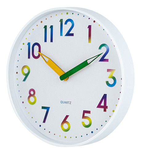Reloj De Pared Infantil Fácil De Leer, Silencioso, No Hace T