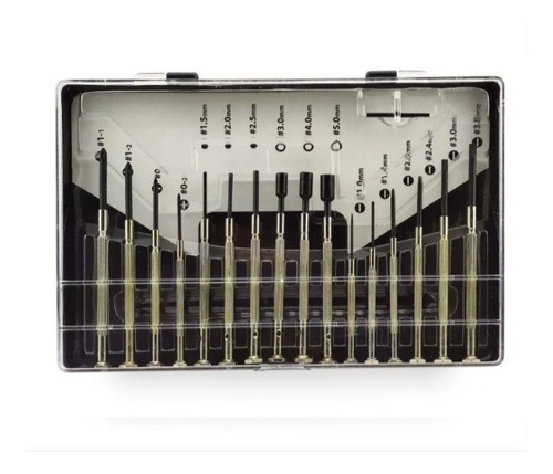 Imagen 3 de 4 de Kit Destornillador Precisión 16 Pcs Para Desarme Duramax Pro