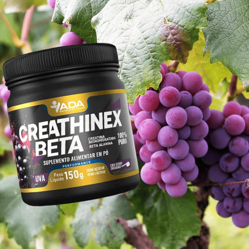 Pote Creathinex Beta Sabor Uva 150g Suplemento Pré Treino