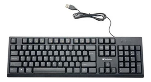 Verbatim Teclado Alámbrico Color del teclado Negro Idioma Inglés US